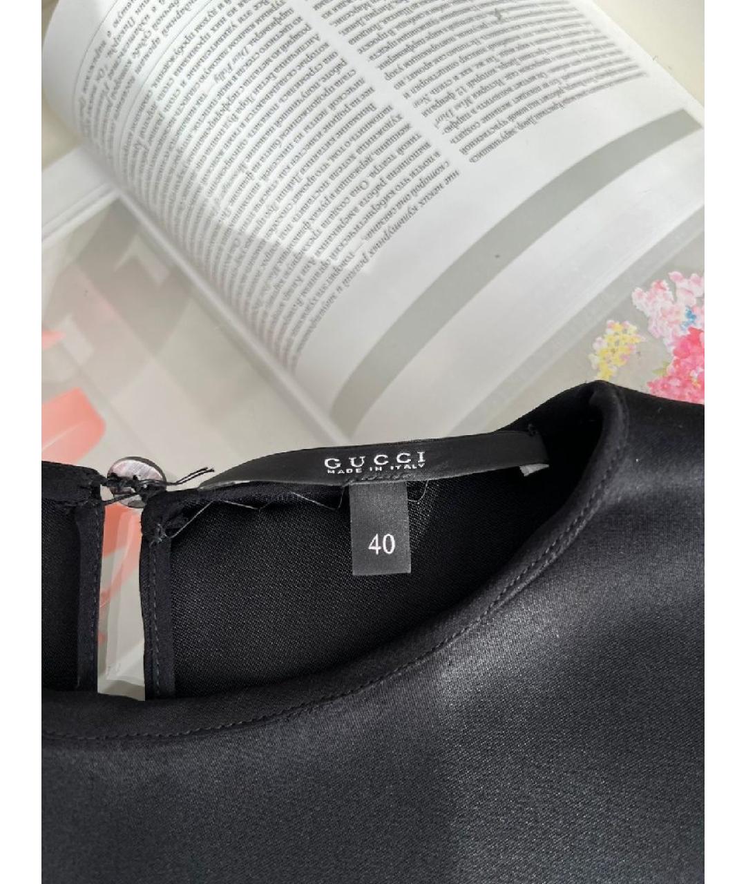 GUCCI Черная кашемировая блузы, фото 3