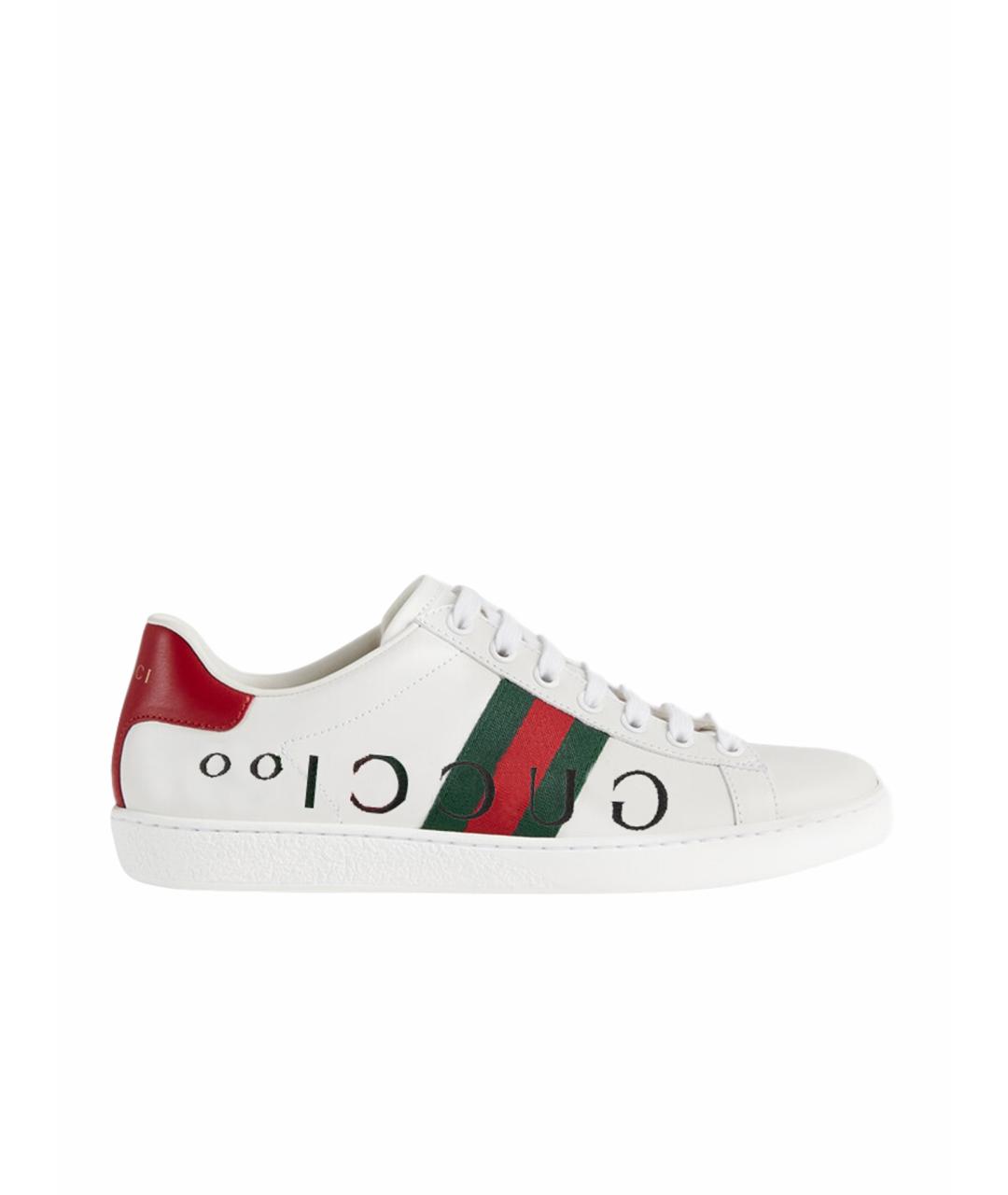 GUCCI Белые низкие кроссовки / кеды, фото 1