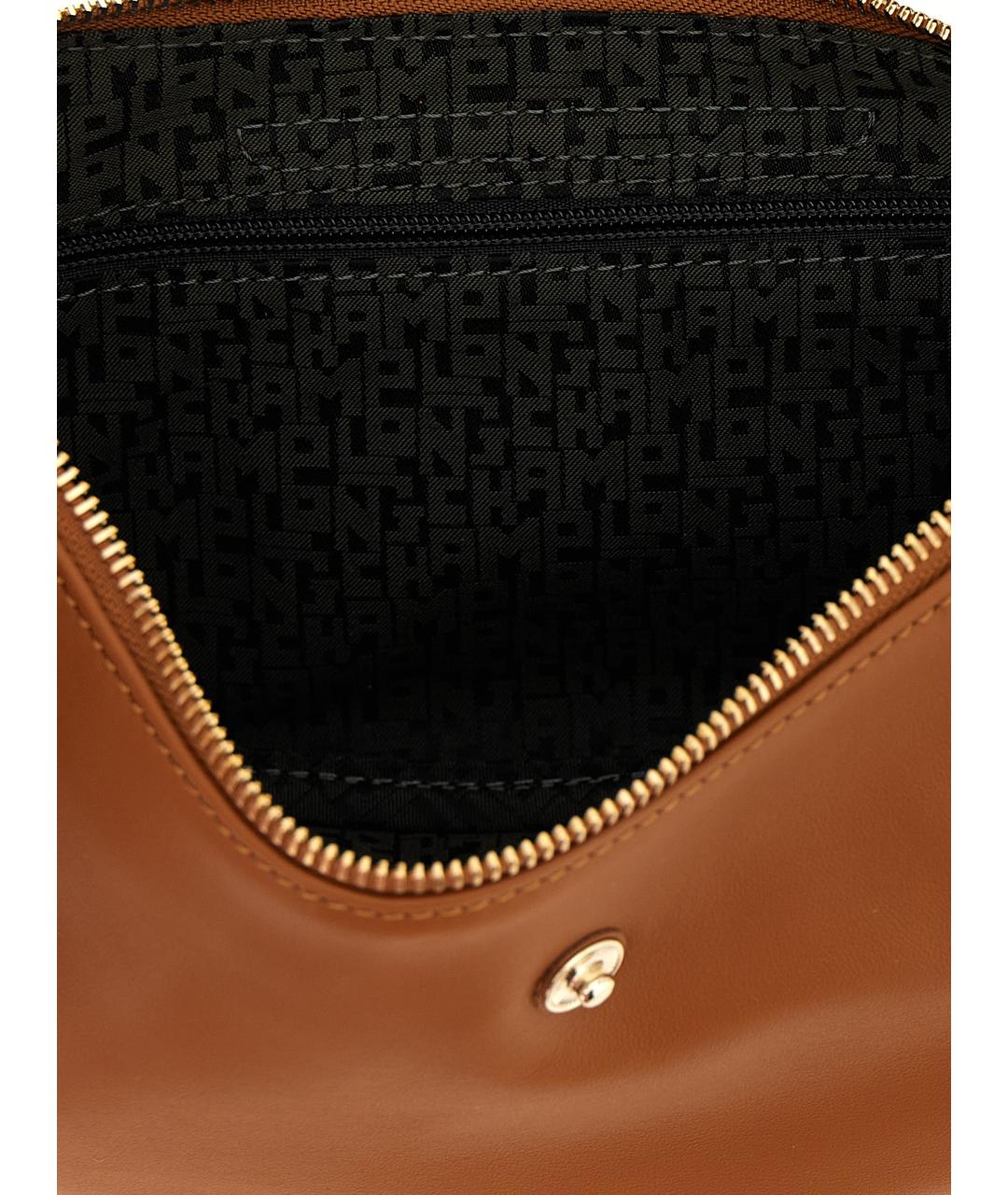 LONGCHAMP Коричневая кожаная сумка через плечо, фото 4