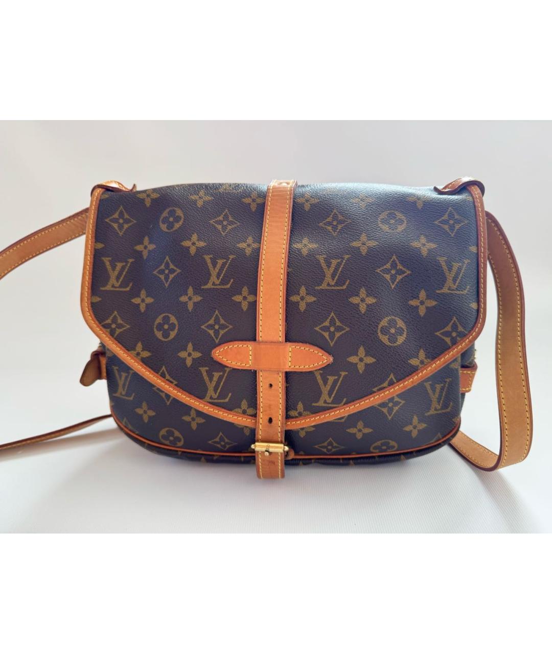 LOUIS VUITTON Коричневая сумка через плечо, фото 3