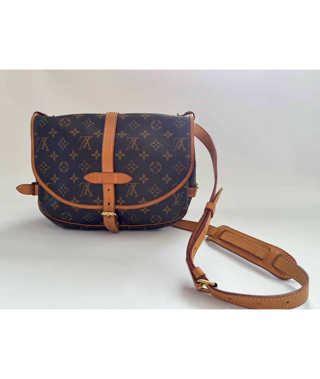 LOUIS VUITTON Коричневая сумка через плечо, фото 9