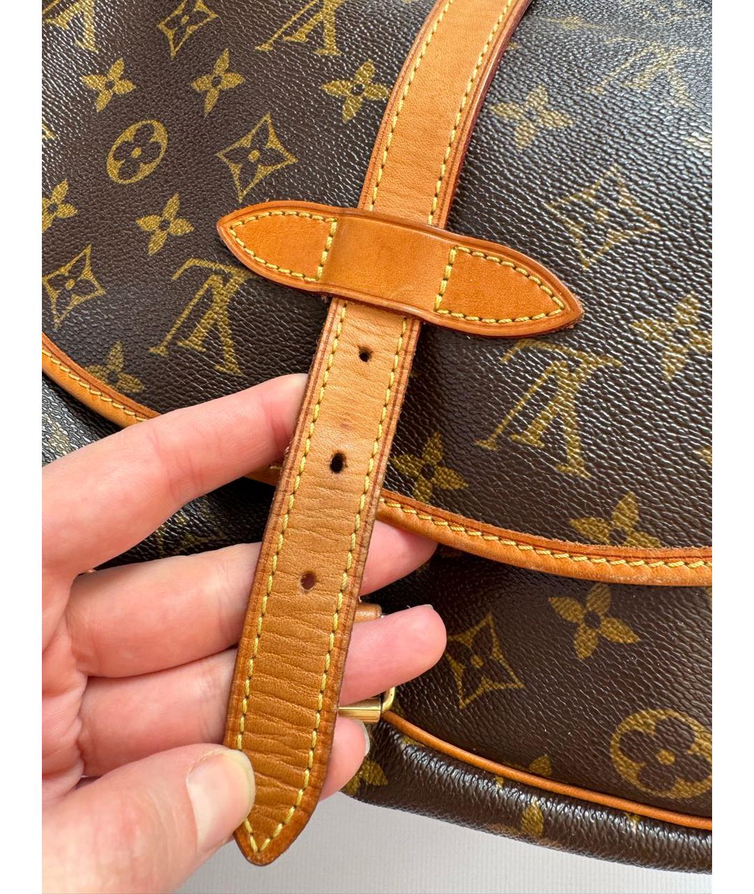 LOUIS VUITTON Коричневая сумка через плечо, фото 6