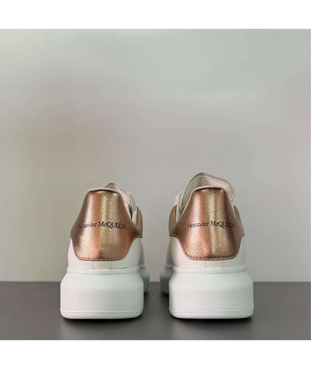 ALEXANDER MCQUEEN Белые кожаные кеды, фото 5