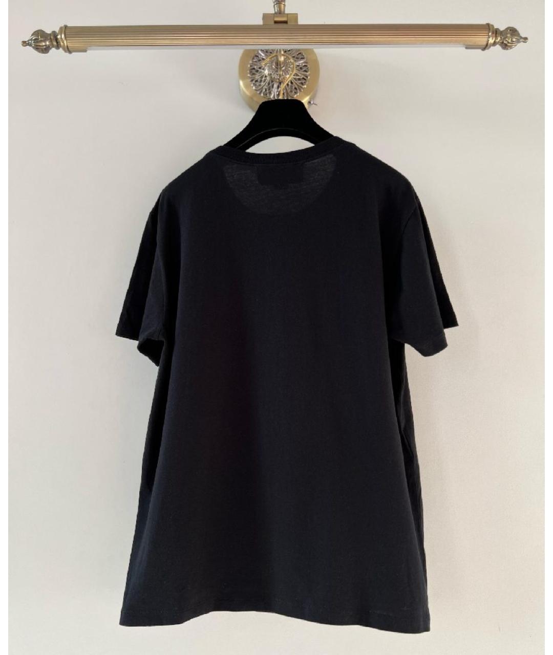 GUCCI Темно-синяя хлопковая футболка, фото 2