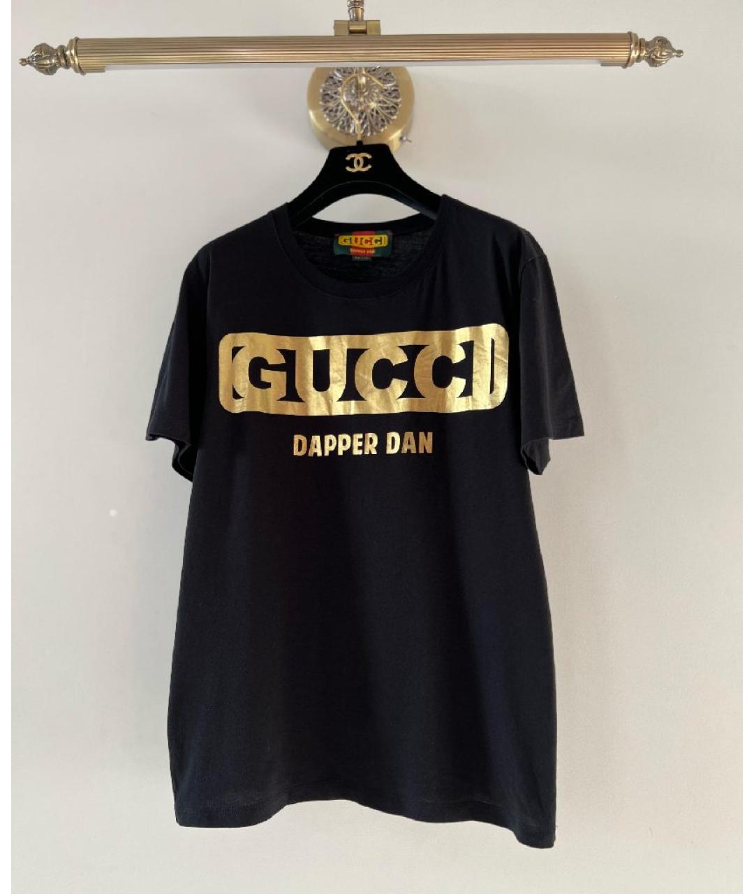 GUCCI Темно-синяя хлопковая футболка, фото 10