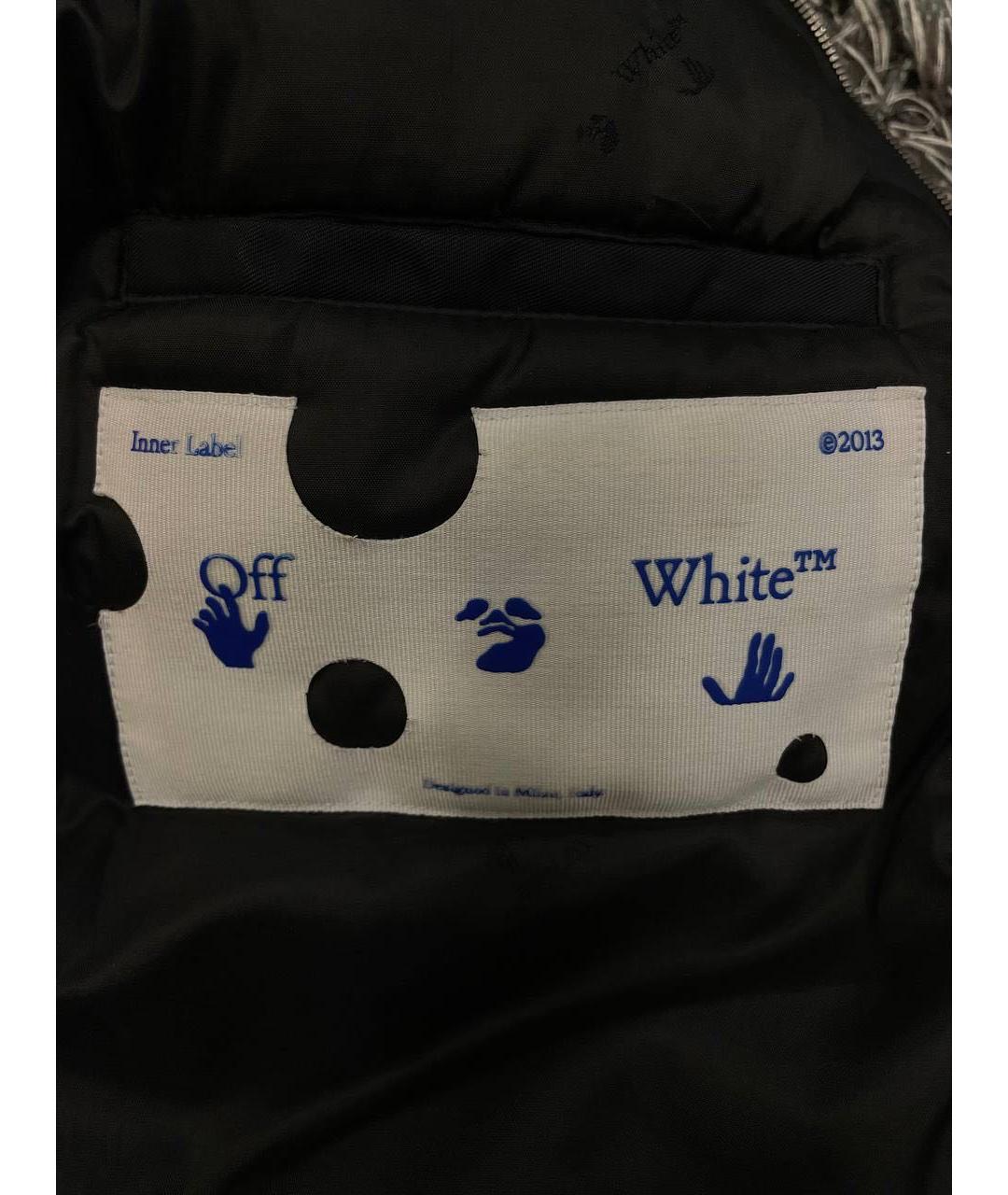 OFF-WHITE Черная полиамидовая куртка, фото 4