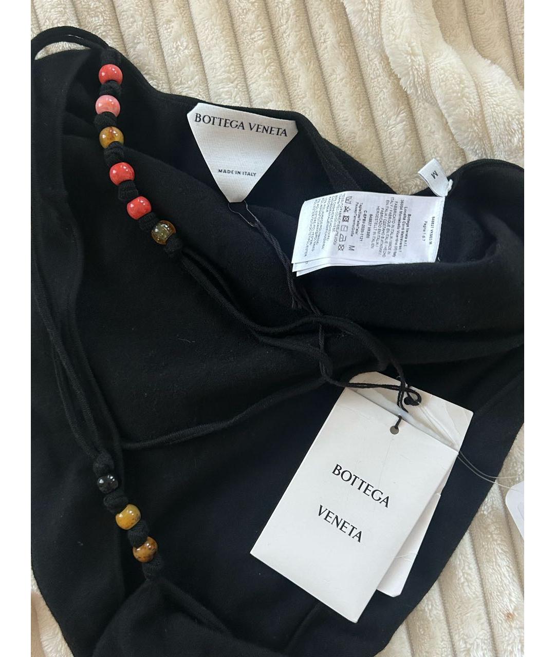 BOTTEGA VENETA Черная кашемировая майка, фото 6