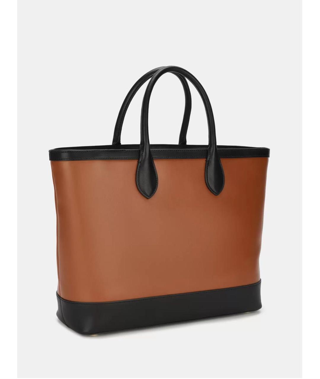 TRUSSARDI Коричневая сумка тоут из искусственной кожи, фото 2