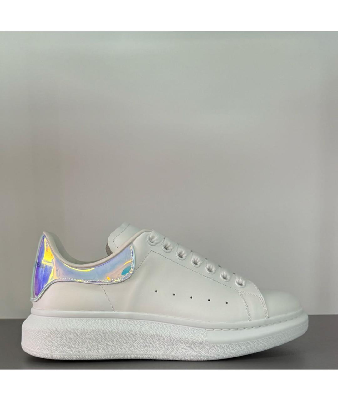 ALEXANDER MCQUEEN Белые кожаные низкие кроссовки / кеды, фото 2