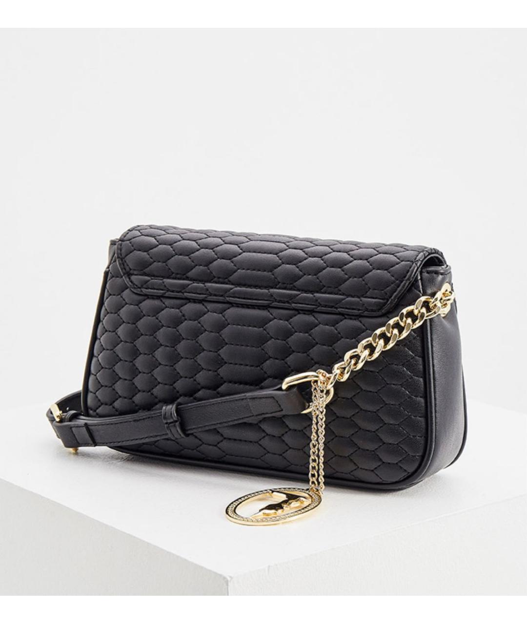 TRUSSARDI Черная сумка через плечо из искусственной кожи, фото 2