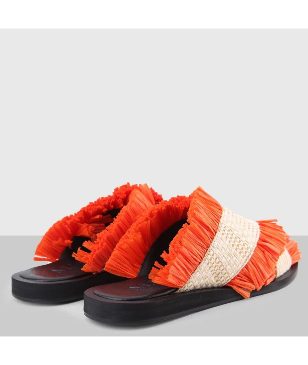 MAX MARA Оранжевое сабо, фото 4