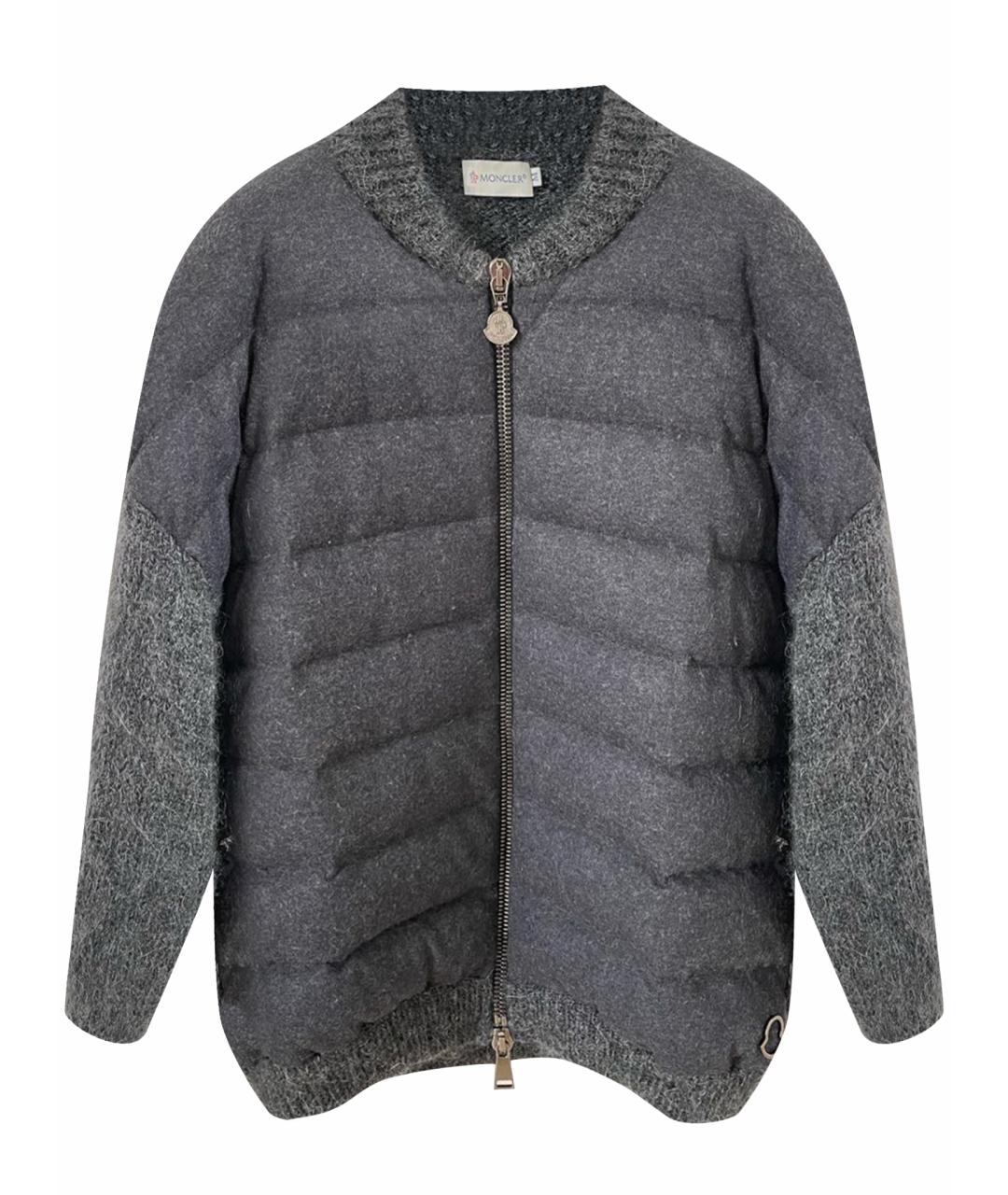 MONCLER Антрацитовая шерстяная куртка, фото 1