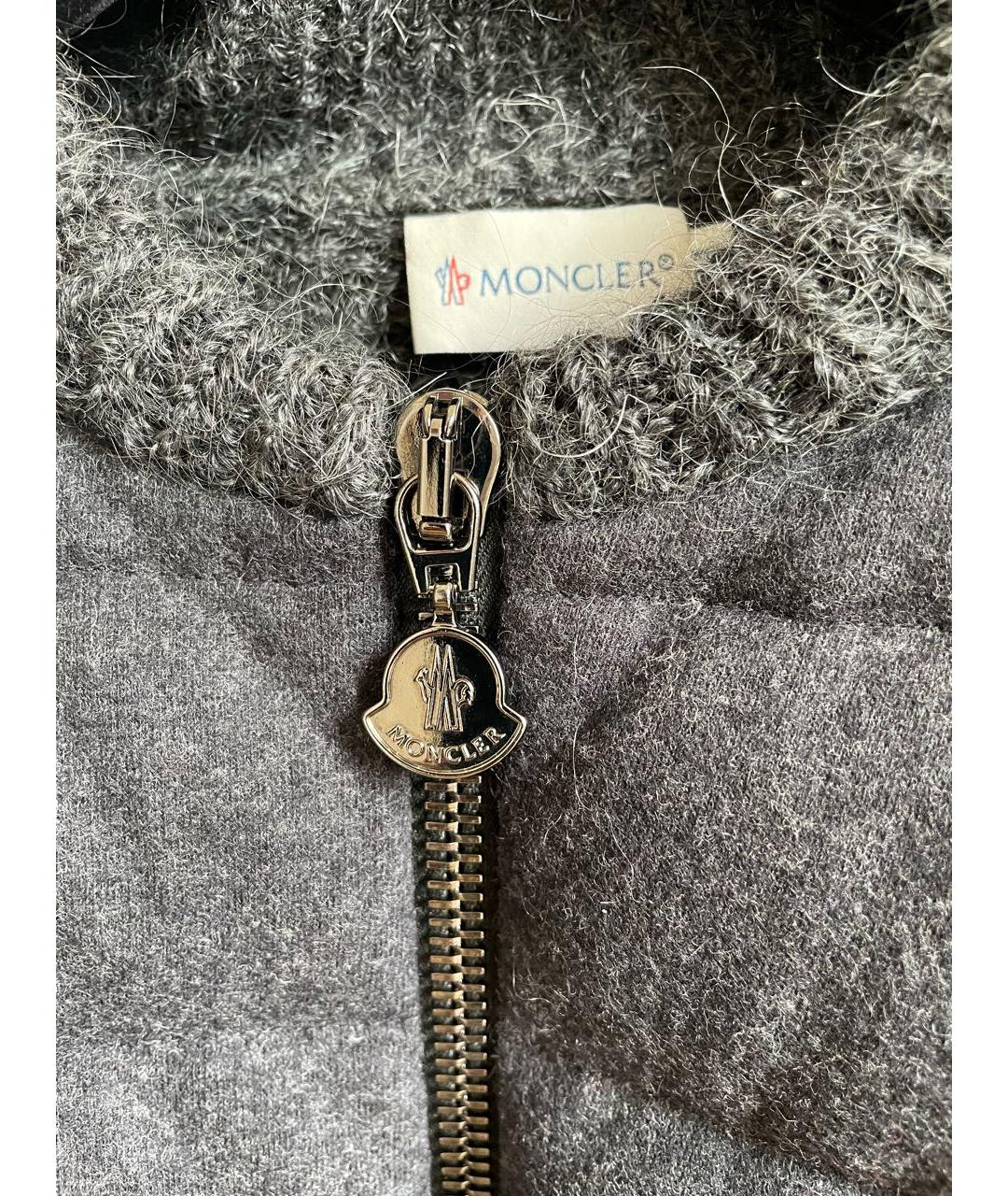 MONCLER Антрацитовая шерстяная куртка, фото 4