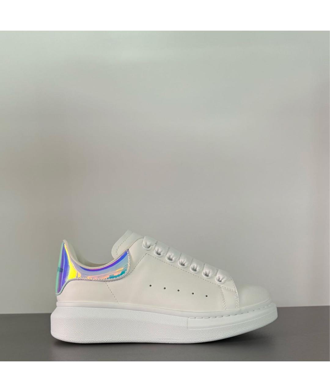 ALEXANDER MCQUEEN Белые кожаные кеды, фото 2