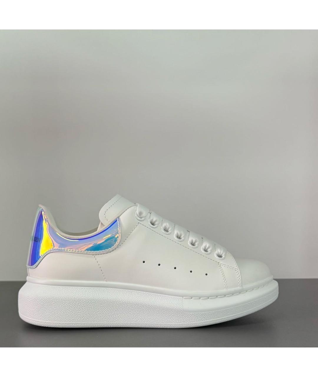 ALEXANDER MCQUEEN Белые кожаные кеды, фото 2