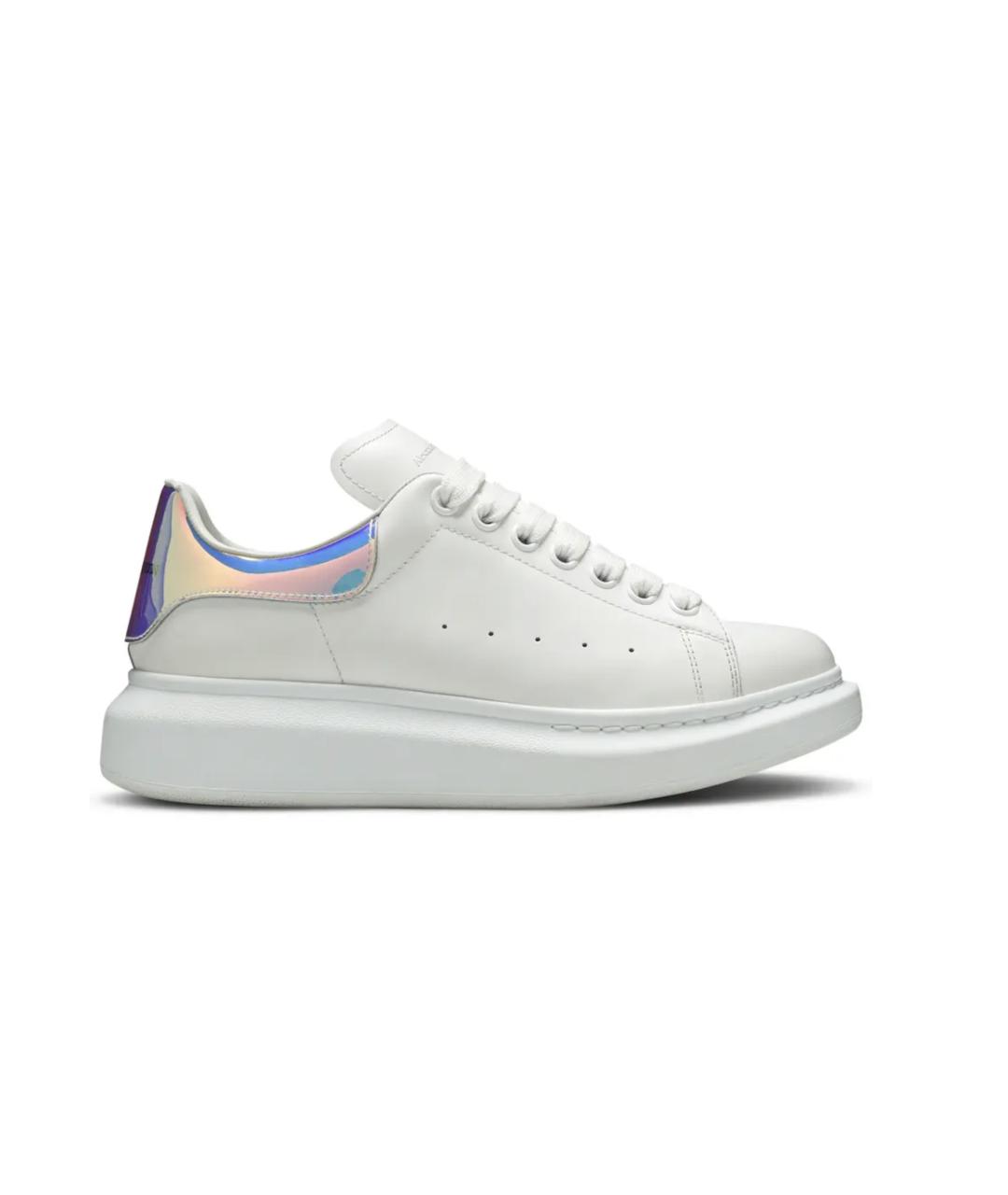 ALEXANDER MCQUEEN Белые кожаные кеды, фото 1