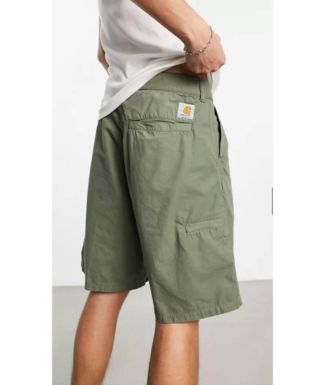 CARHARTT WIP Зеленые хлопковые шорты, фото 2