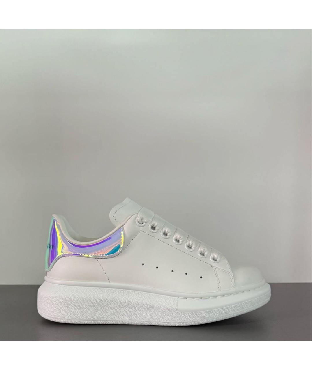 ALEXANDER MCQUEEN Белые кожаные кеды, фото 2
