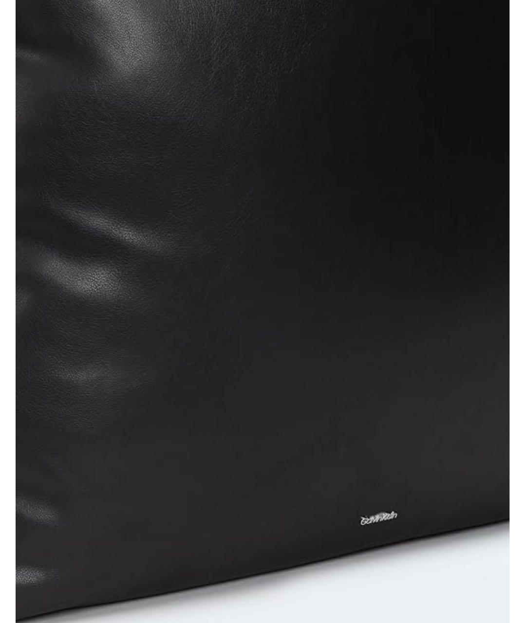 CALVIN KLEIN Черная тканевая сумка тоут, фото 4