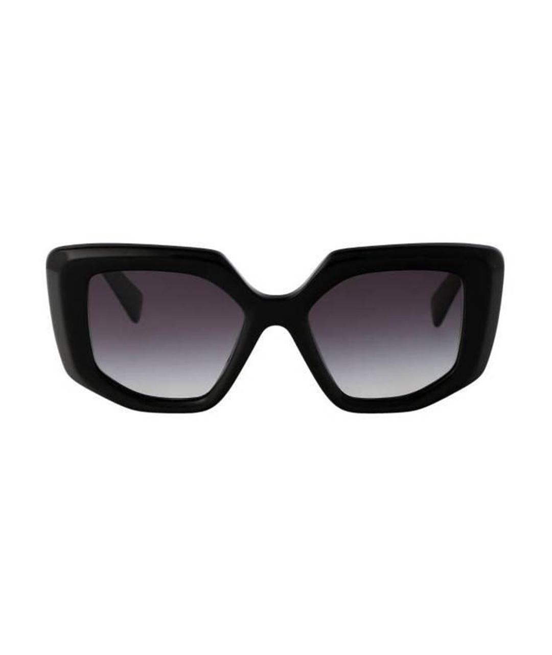 PRADA Черные пластиковые солнцезащитные очки, фото 2