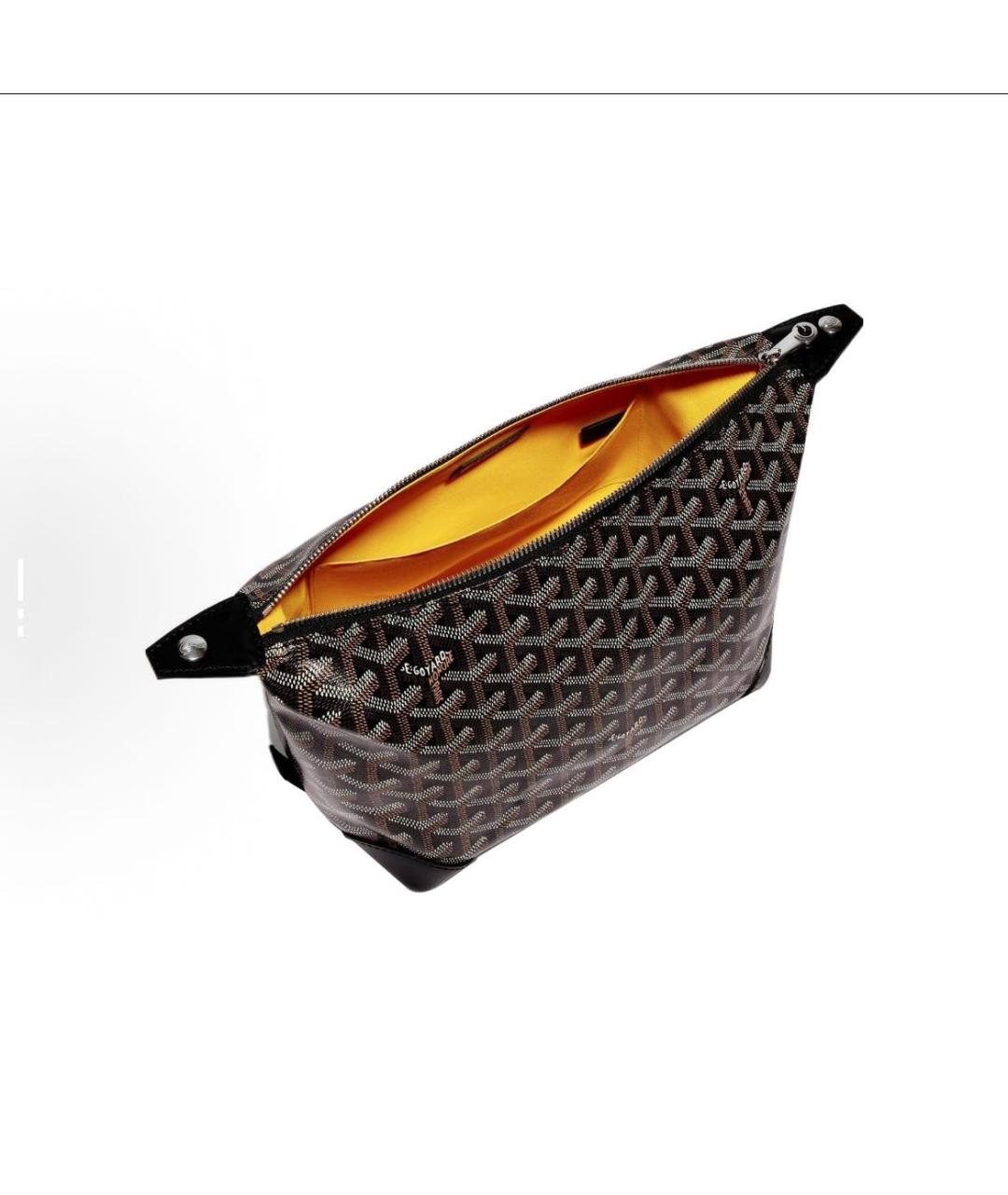 GOYARD Черная кожаная косметичка, фото 3