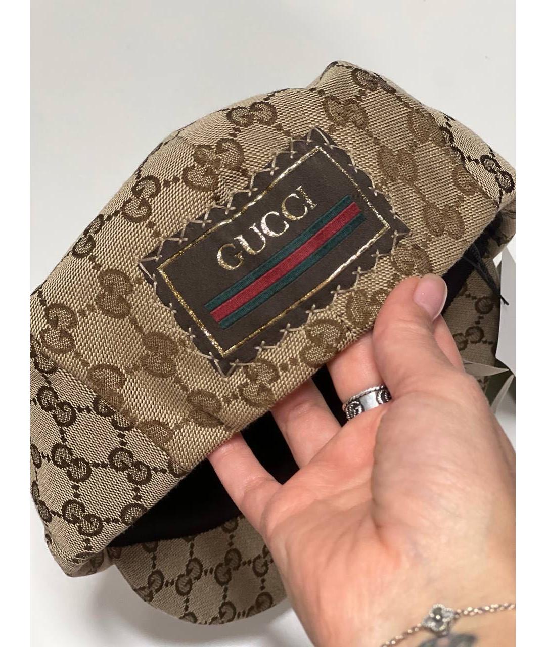 GUCCI Коричневая кепка, фото 5