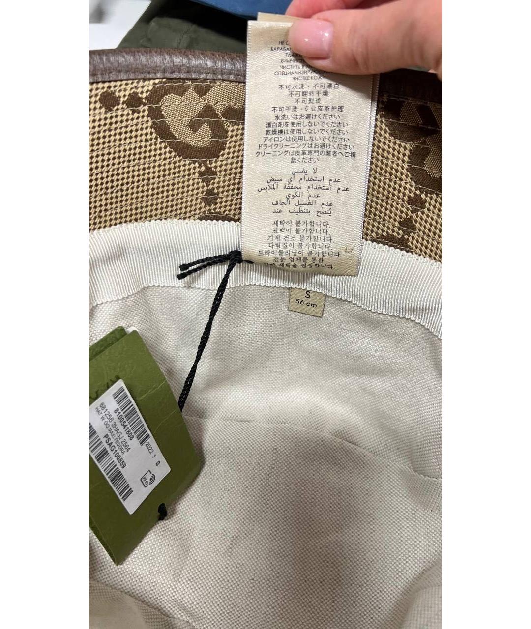 GUCCI Коричневая панама, фото 4