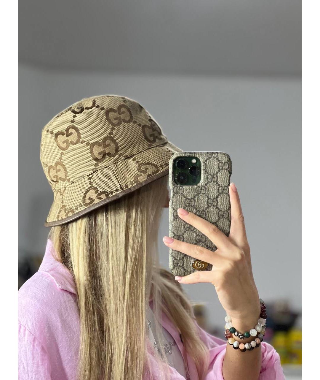 GUCCI Коричневая панама, фото 6