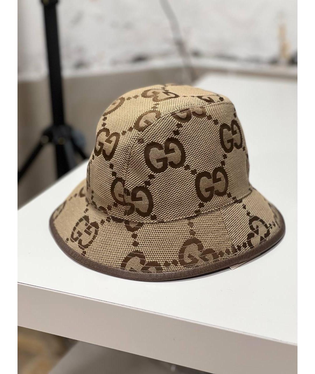 GUCCI Коричневая панама, фото 9