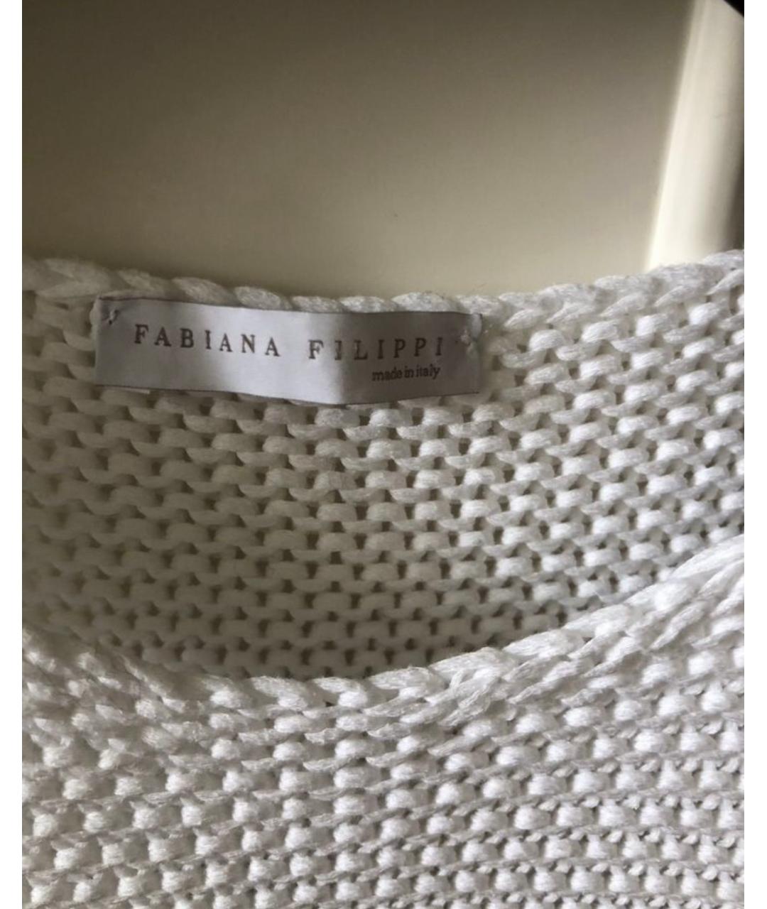FABIANA FILIPPI Серебряная хлопковая майка, фото 6