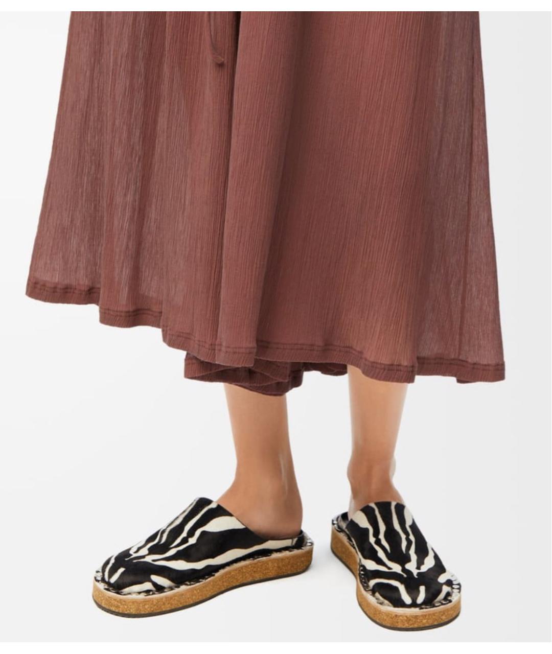 LOEWE Черные кожаные сабо, фото 2