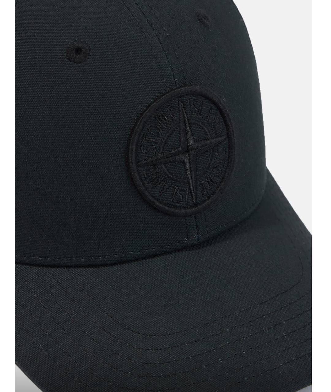 STONE ISLAND Черная хлопковая кепка/бейсболка, фото 3