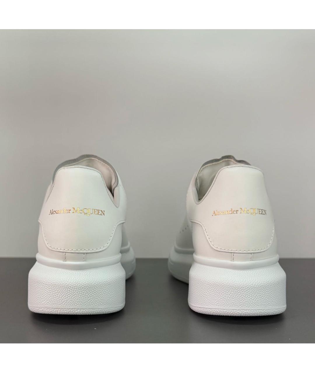 ALEXANDER MCQUEEN Белые кожаные кеды, фото 5