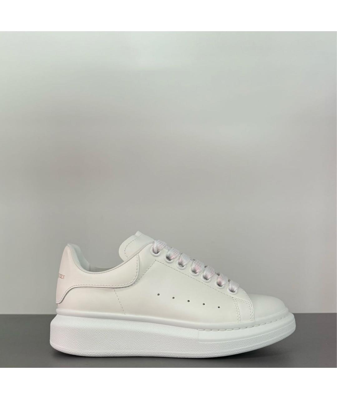 ALEXANDER MCQUEEN Белые кожаные кеды, фото 2