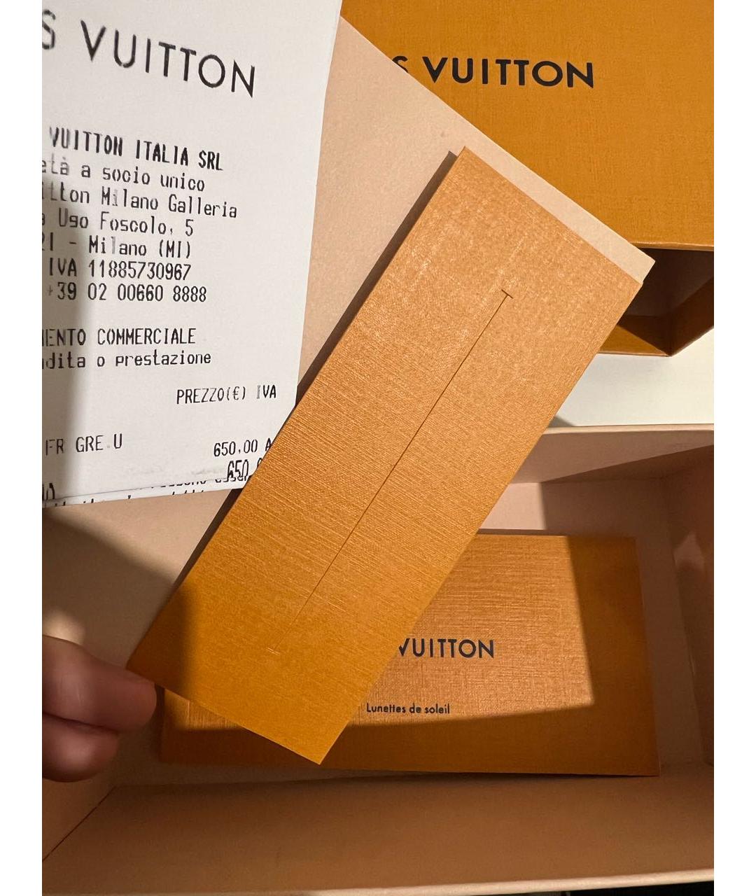 LOUIS VUITTON Хаки солнцезащитные очки, фото 2