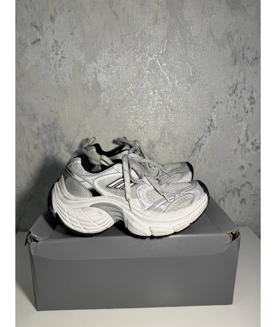BALENCIAGA Белые низкие кроссовки / кеды, фото 2