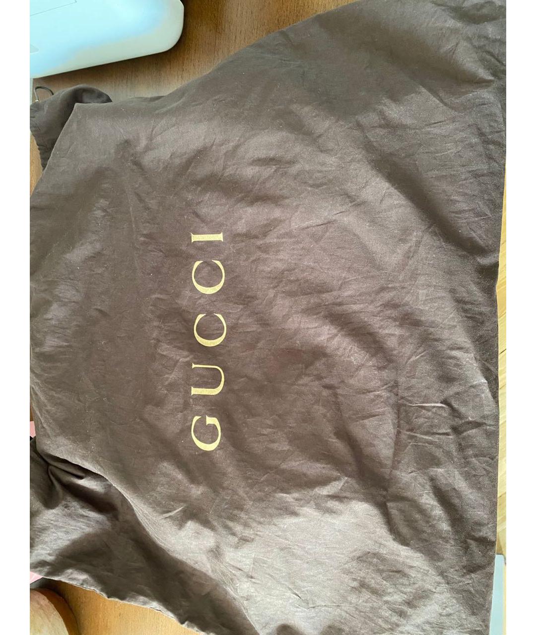 GUCCI Антрацитовая жаккардовая дорожная/спортивная сумка, фото 6