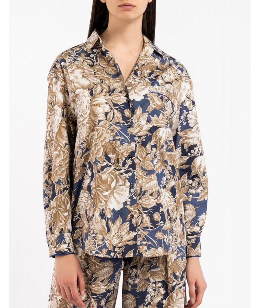 MAX MARA Синий хлопковый костюм с брюками, фото 8