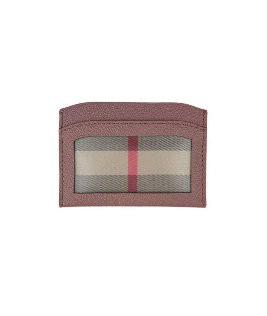 BURBERRY Коричневый кожаный кардхолдер, фото 2