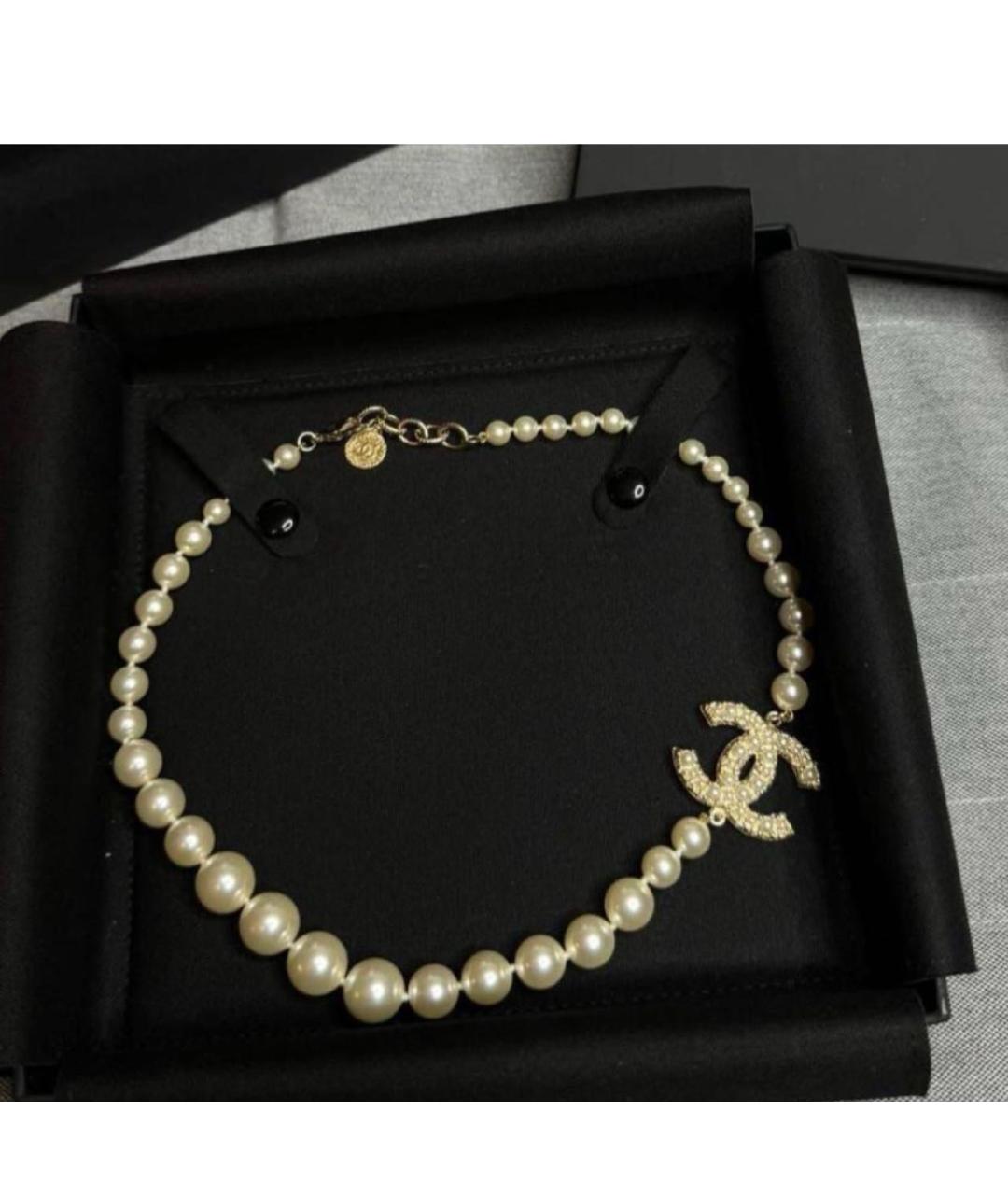CHANEL Бежевое колье, фото 2