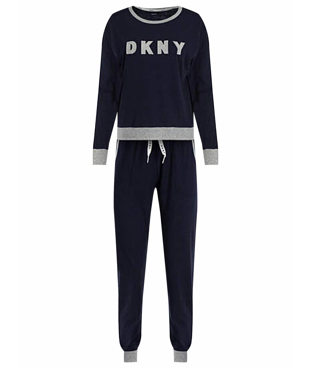 DKNY Темно-синяя хлопковая пижама, фото 1