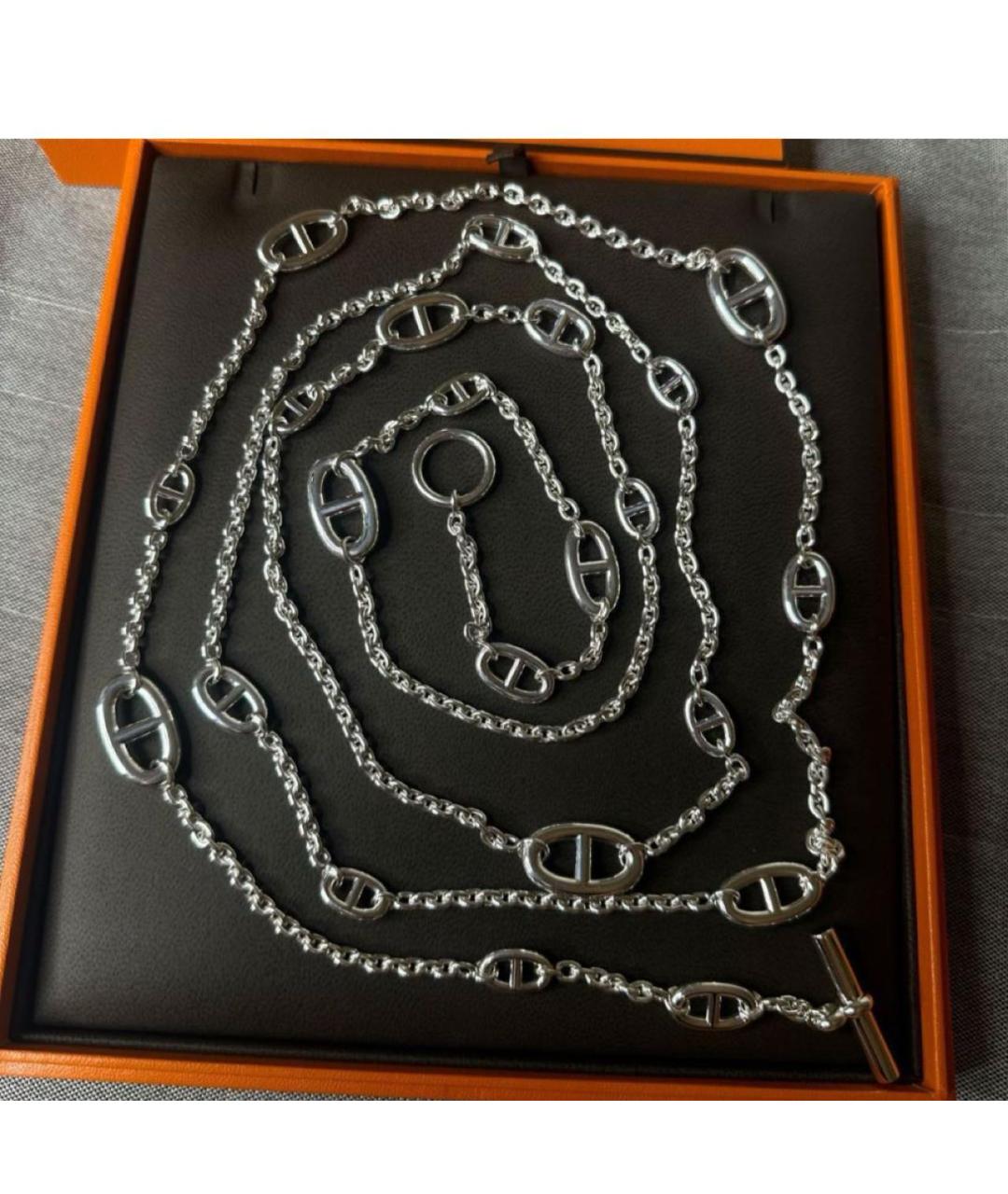 HERMES Серебряная серебряная цепочка, фото 3