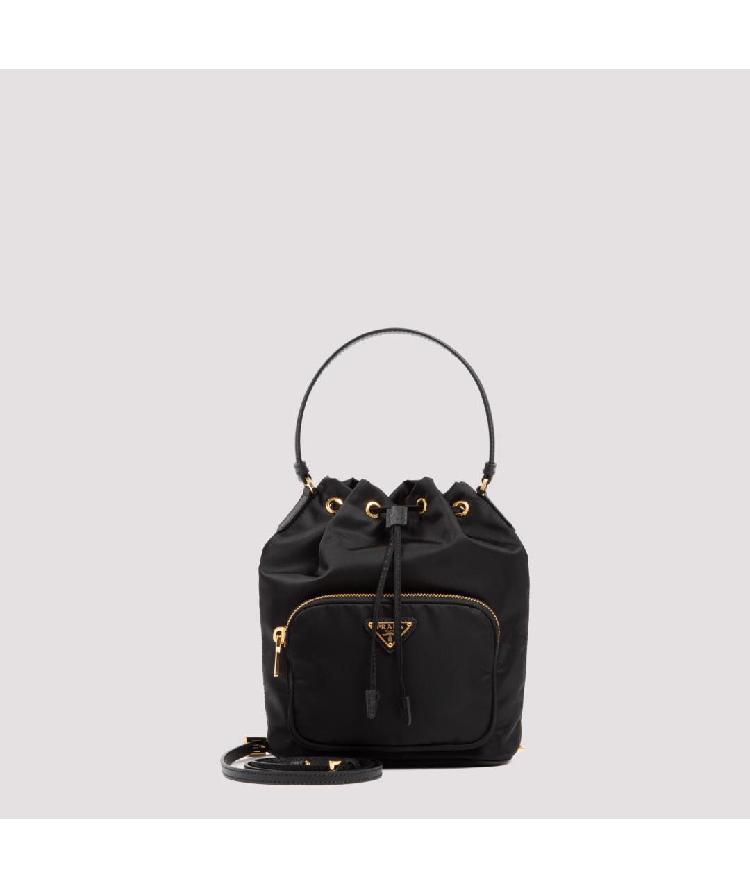 PRADA Черная синтетическая сумка тоут, фото 3