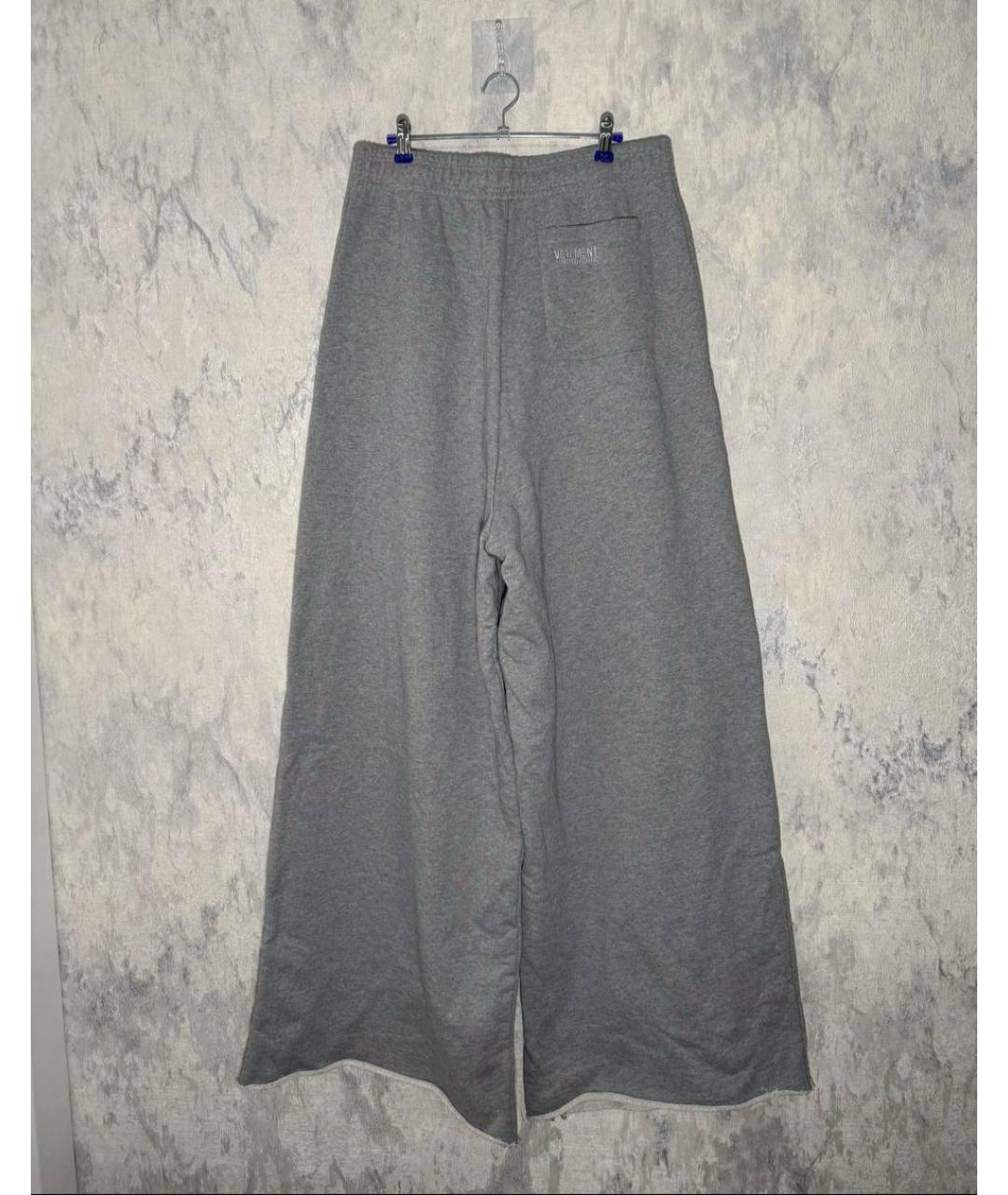 VETEMENTS Серые повседневные брюки, фото 2