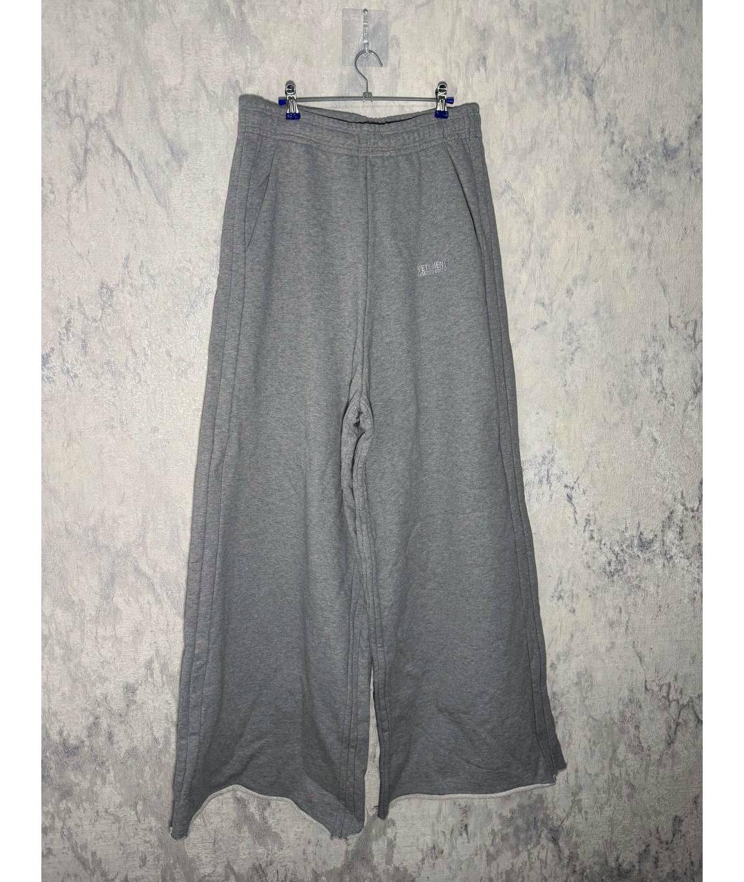 VETEMENTS Серые повседневные брюки, фото 6