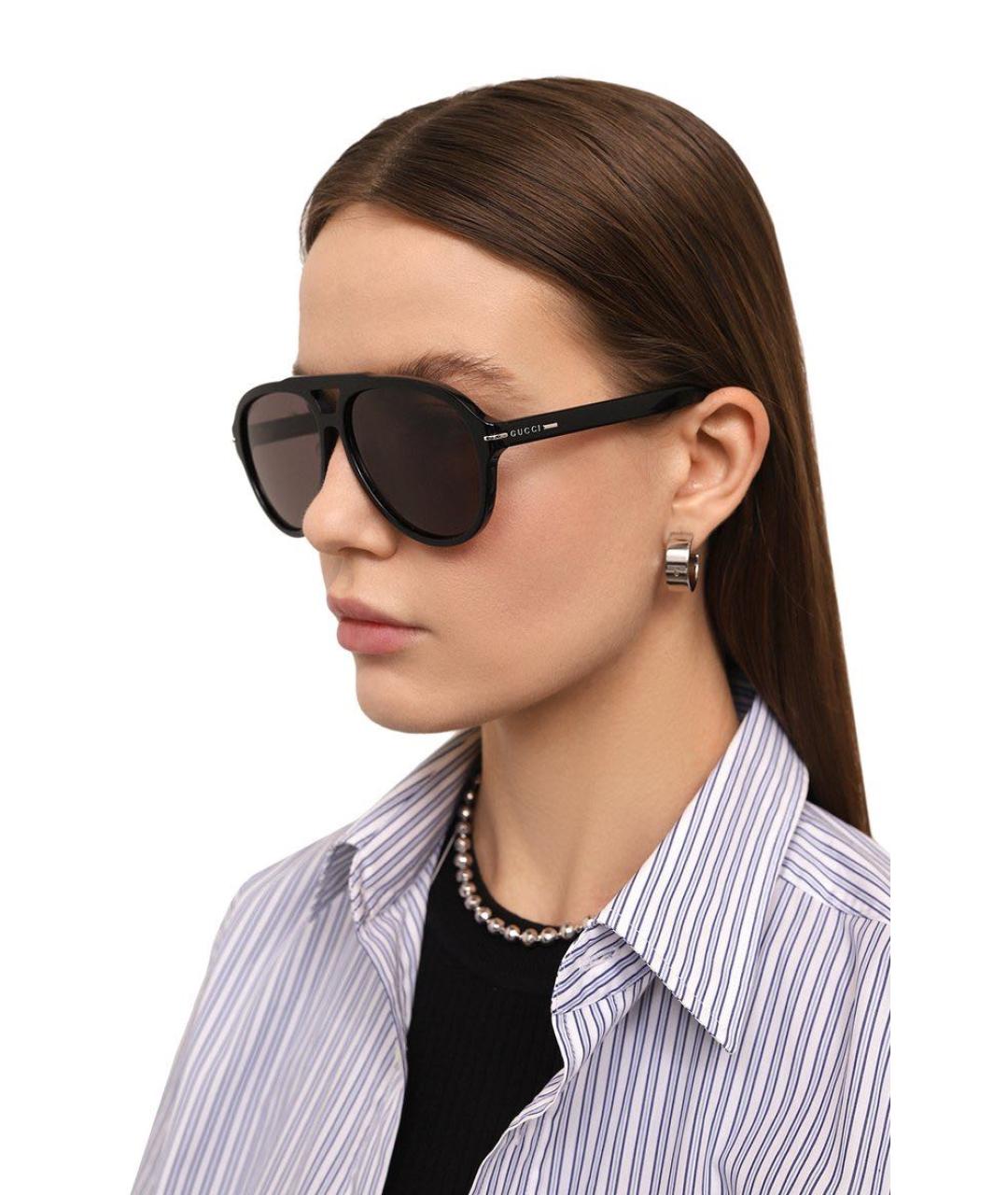 GUCCI Черные солнцезащитные очки, фото 7