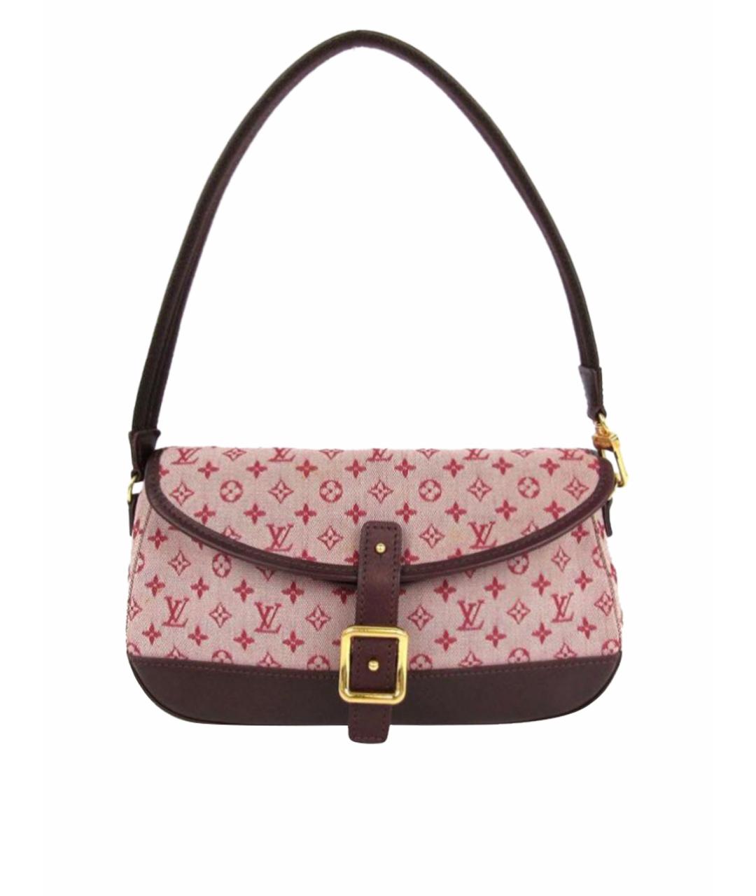 LOUIS VUITTON Розовая тканевая сумка через плечо, фото 1