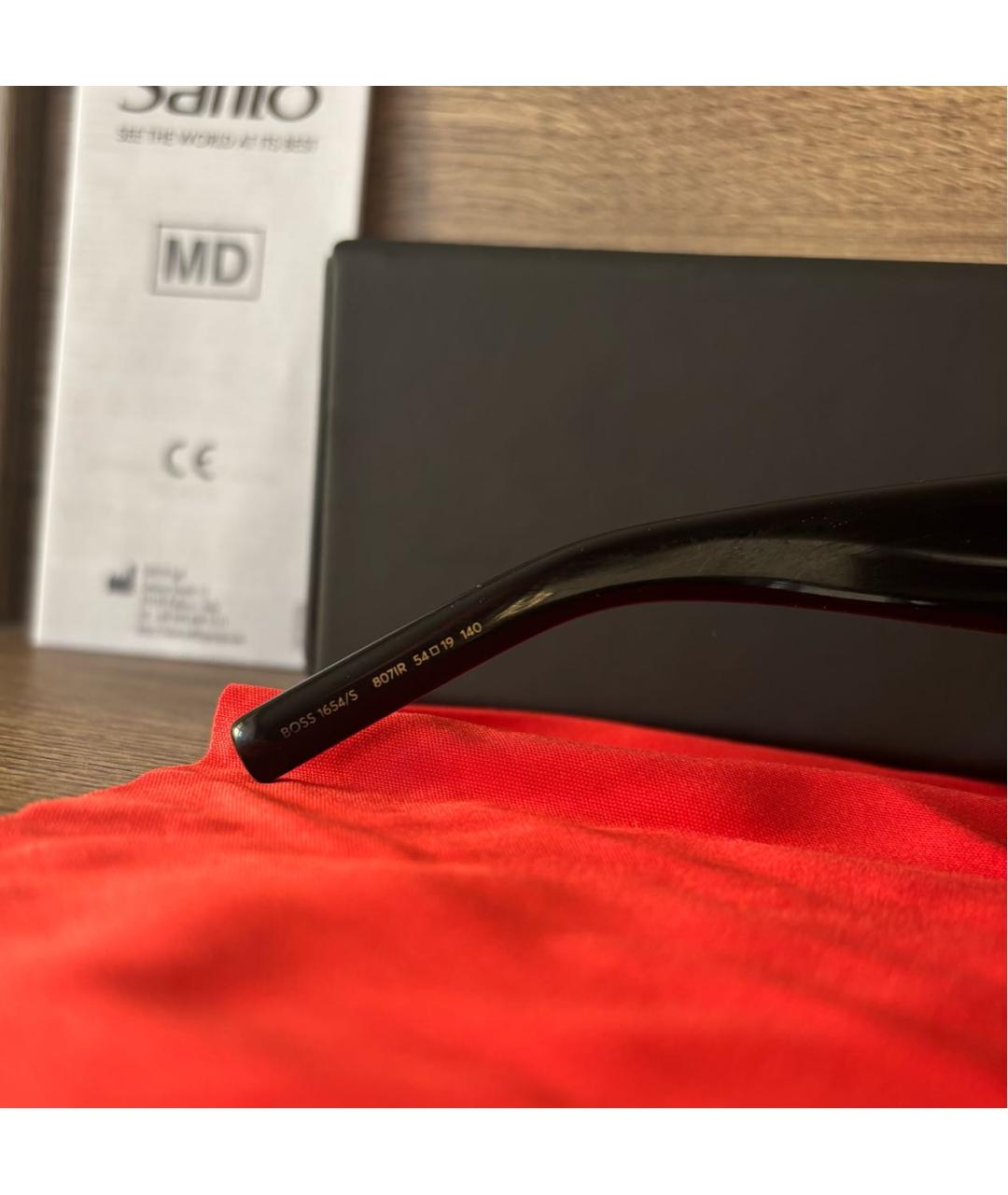 HUGO BOSS Черные солнцезащитные очки, фото 4
