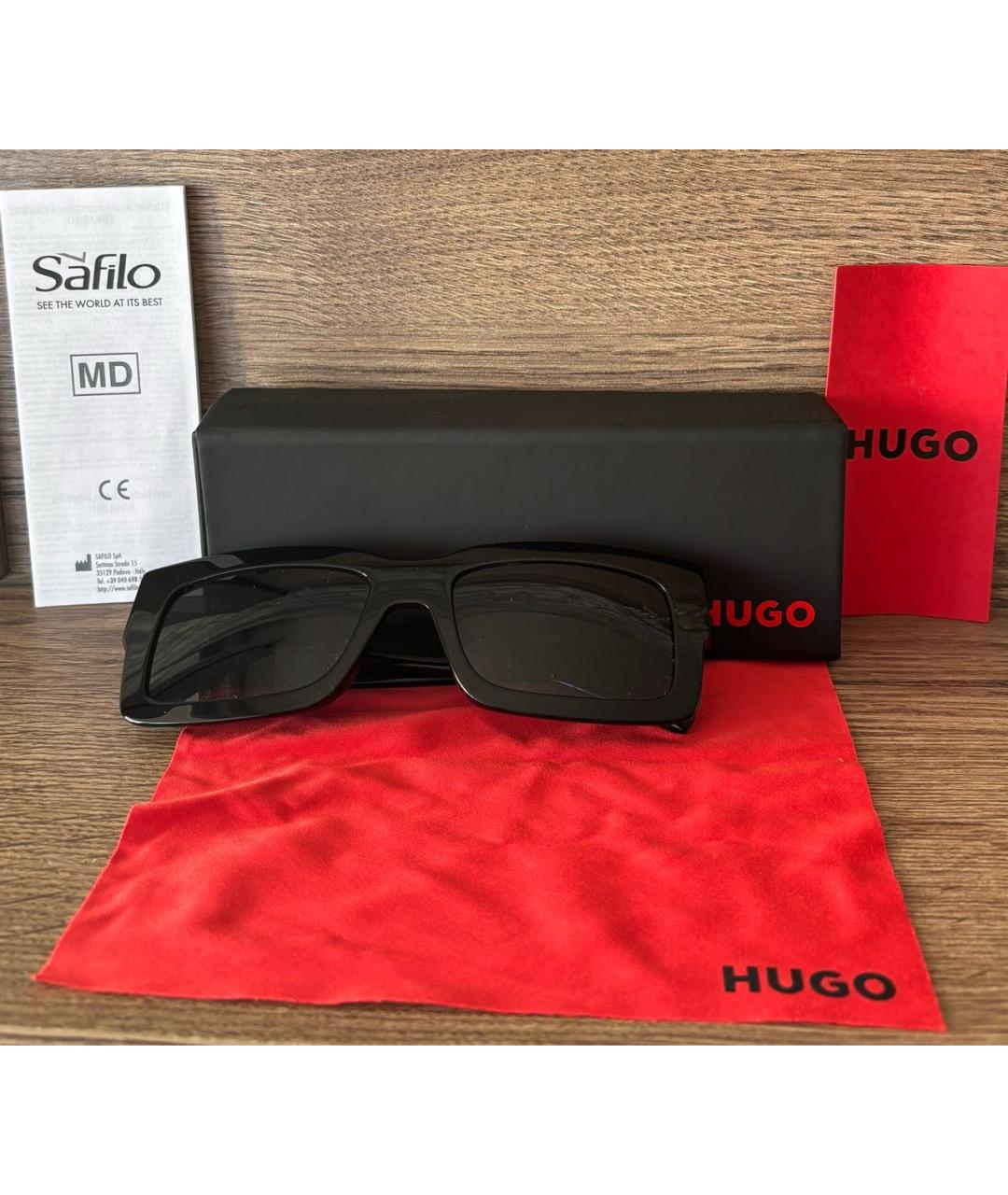 HUGO BOSS Черные солнцезащитные очки, фото 3