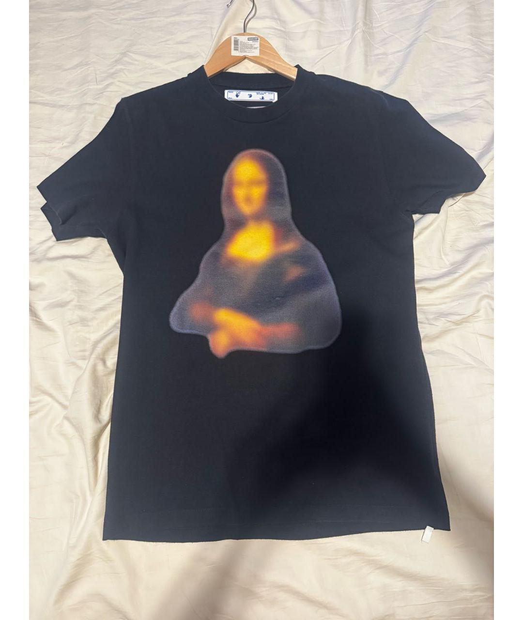 OFF-WHITE Черная хлопковая футболка, фото 5